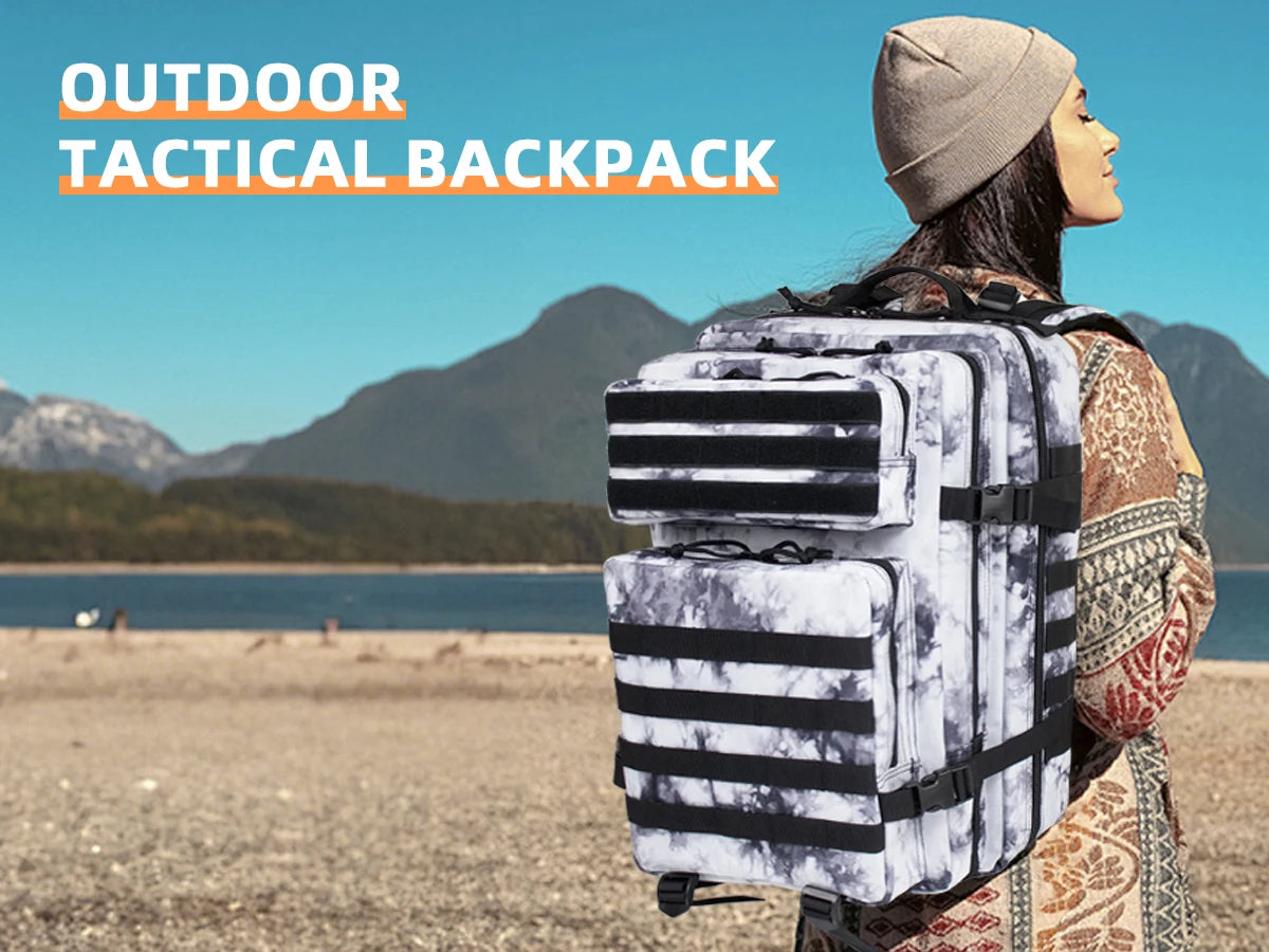 45L/25L Tactical Backpack Men's Travel Large Capacity Rucksacks Men Waterproof Outdoor Sports Multi-functional Bags