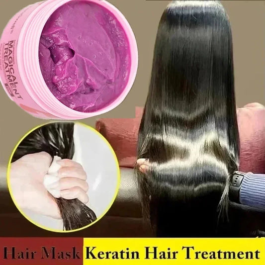 Magical Keratin Hair Mask 5 Seconds Repair Damaged Frizzy Hair Soft Smooth Shiny Nutrition Deep Moisturize Nourishing Hair Care